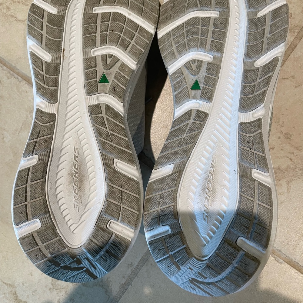 Women's Skechers Slip Ins Gray/Silver - Picture 3 of 3